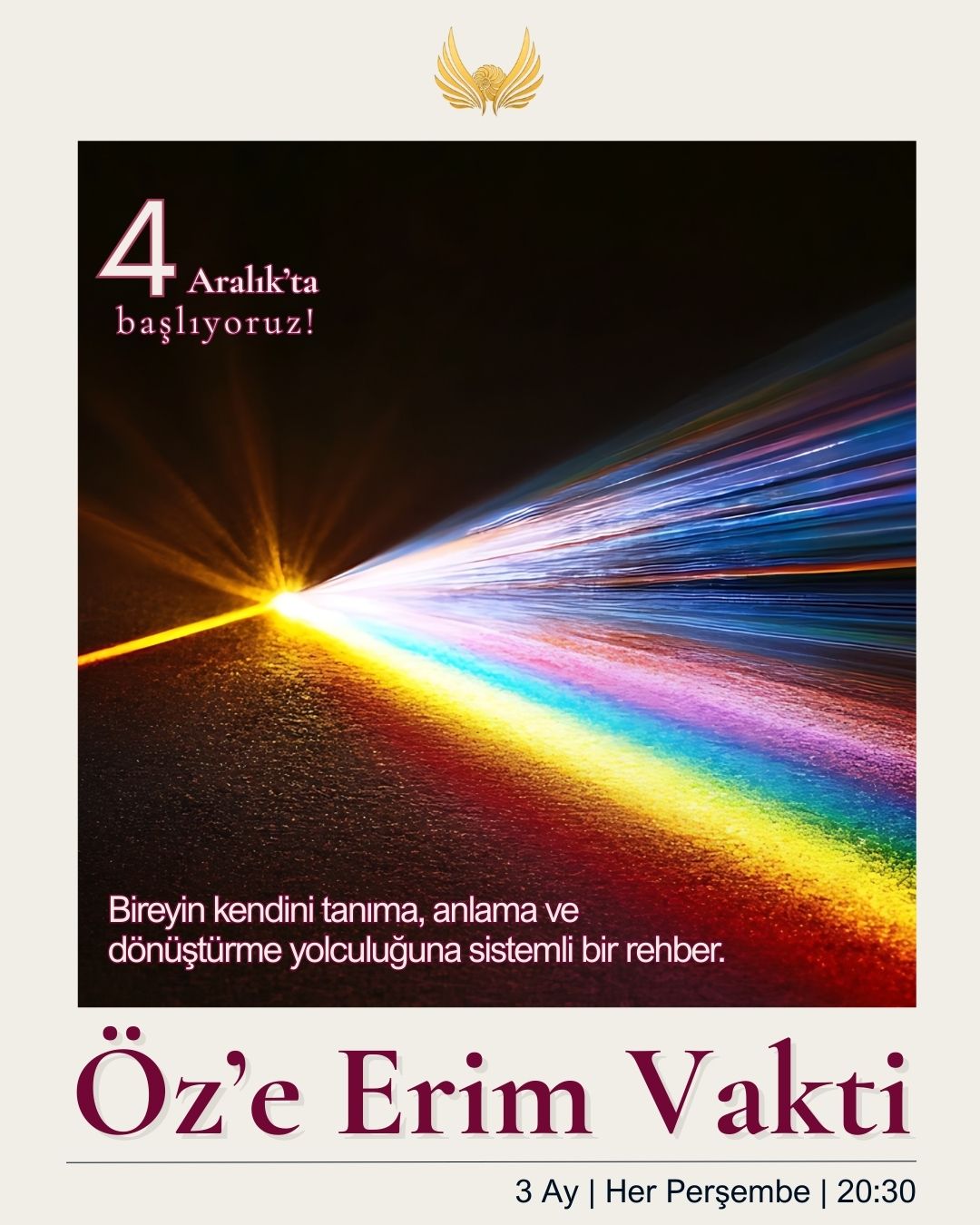 Online Öz'e Erim Vakti - 4 Aralık'ta Başlıyor